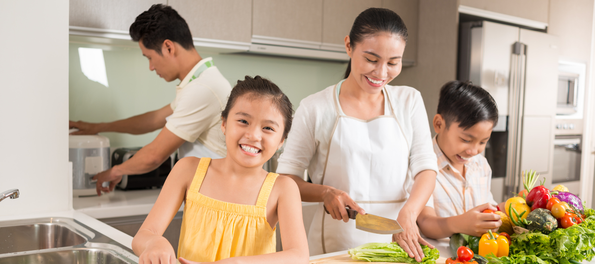 Happy, Healthy Asian Family - Multivitamins for Family