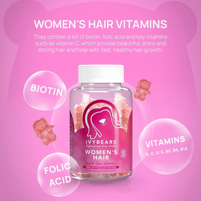 Ivybears Women's Hair Vitamins 60s