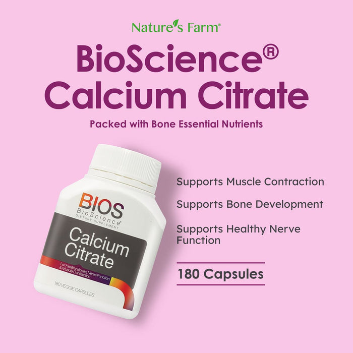 BioScience® Calcium Citrate, 180s
