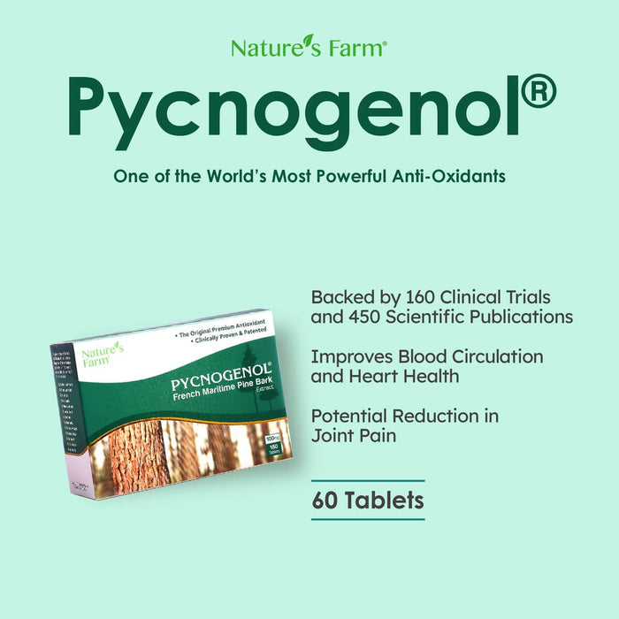 Nature's Farm® Pycnogenol® 100mg 60s