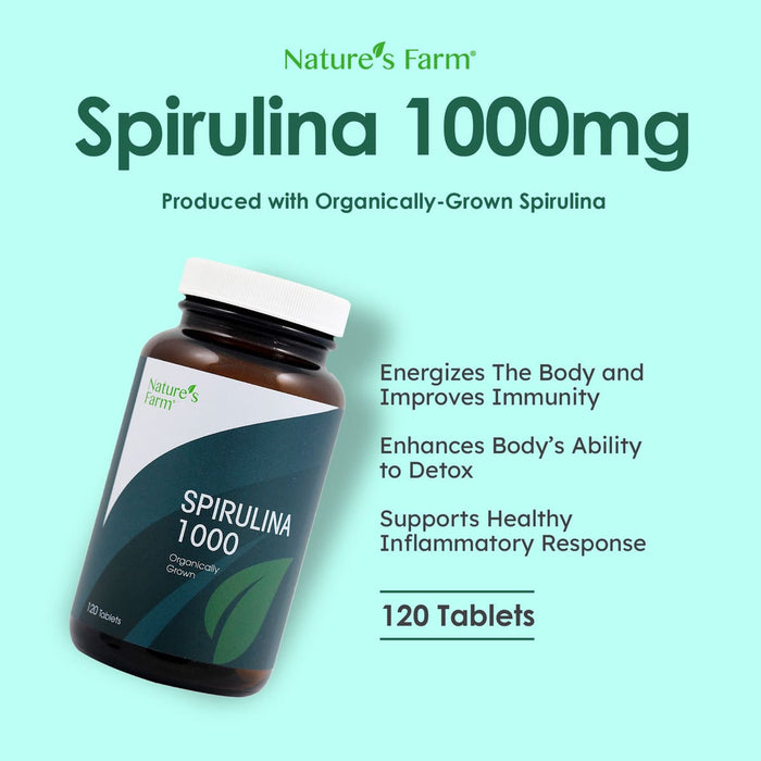 Nature’s Farm® Spirulina 1000mg 120s