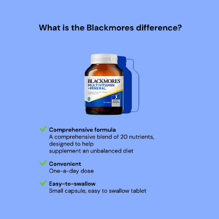 Blackmores Multivitamins + Minerals Tab 120s