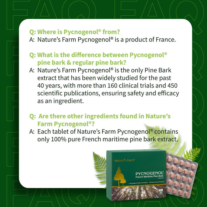 Nature's Farm® Pycnogenol® 100mg 180s