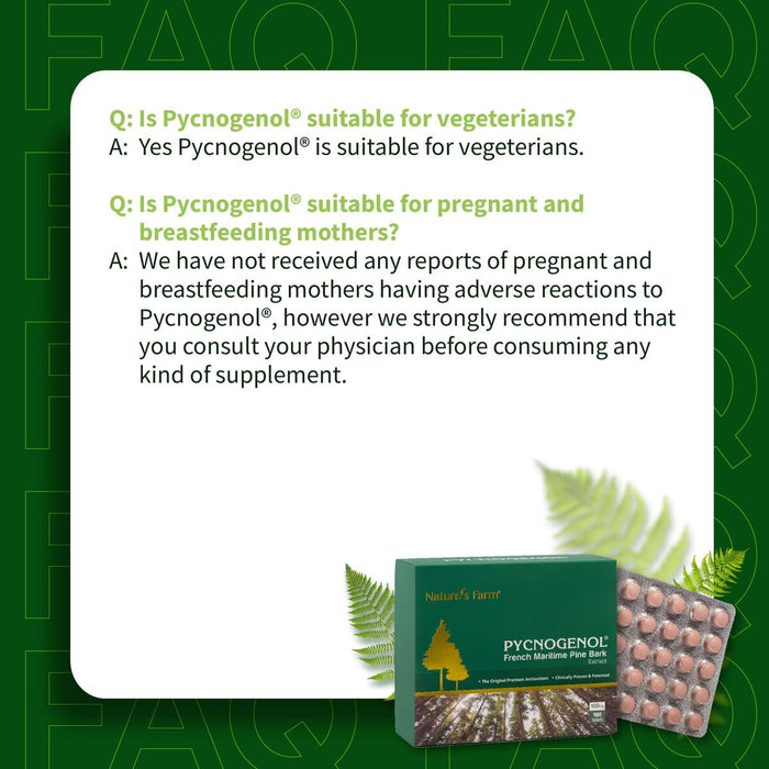 Nature's Farm® Pycnogenol® 100mg 180s
