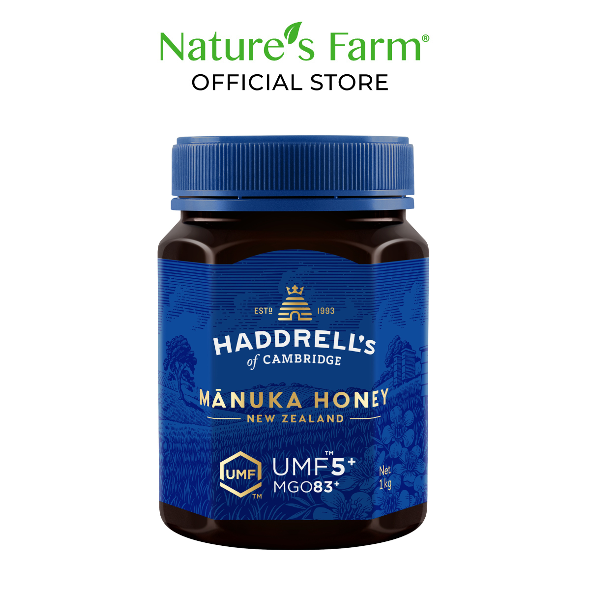 Buy Haddrell's of Cambridge Manuka Honey UMF 5+ 1kg Singapore — Nature ...