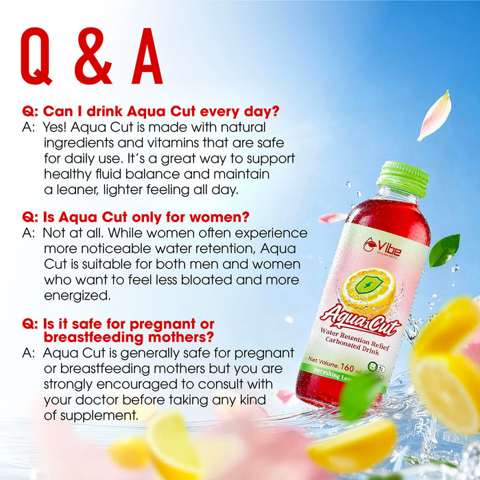 Vibe Aqua Cut 6s - Water Retention Relief Drink