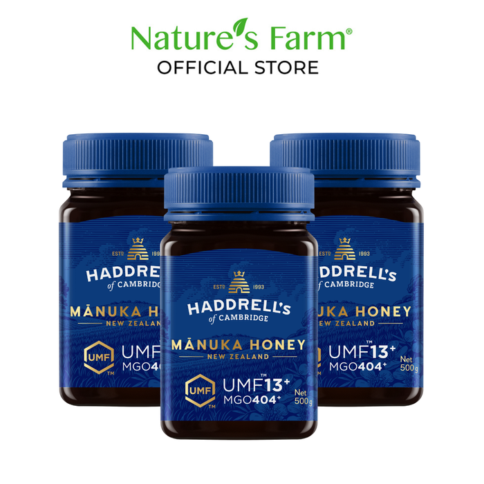[Bundle of 3] Haddrell's of Cambridge Manuka Honey UMF® 13+ 500g