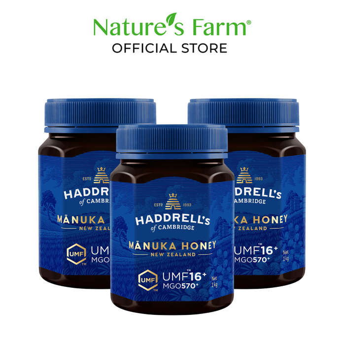 [Bundle of 3] Haddrell's of Cambridge Manuka Honey UMF® 16+ 1kg