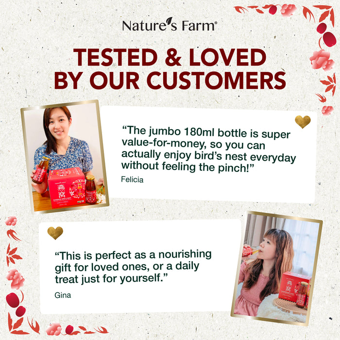 Nature's Farm® Superior Bird's Nest with Red Dates & White Fungus 180ml 6s