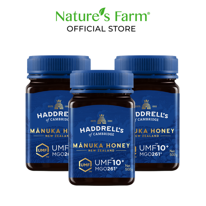 [Bundle of 3] Haddrell's of Cambridge Manuka Honey UMF 10+ 500g