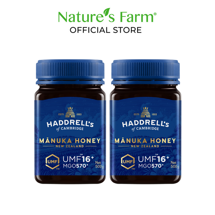 [Bundle of 2] Haddrell's of Cambridge Manuka Honey UMF® 16+ 500g
