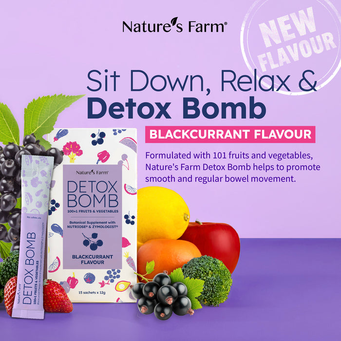 Nature's Farm® Detox Bomb Blackcurrant 15s