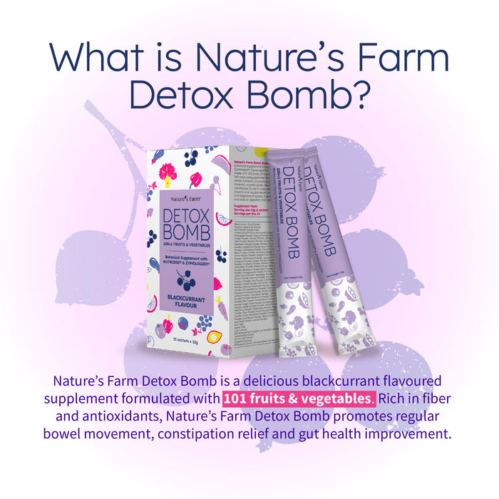 Nature's Farm® Detox Bomb Blackcurrant 15s