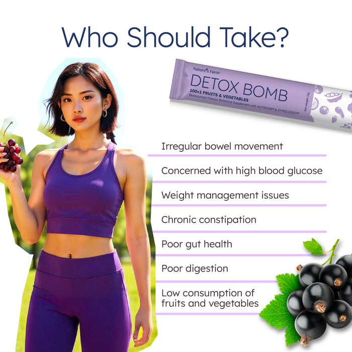 Nature's Farm® Detox Bomb Blackcurrant 15s