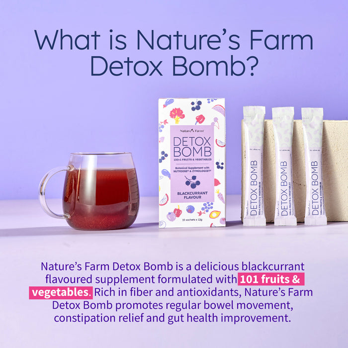Nature's Farm® Detox Bomb Blackcurrant 15s