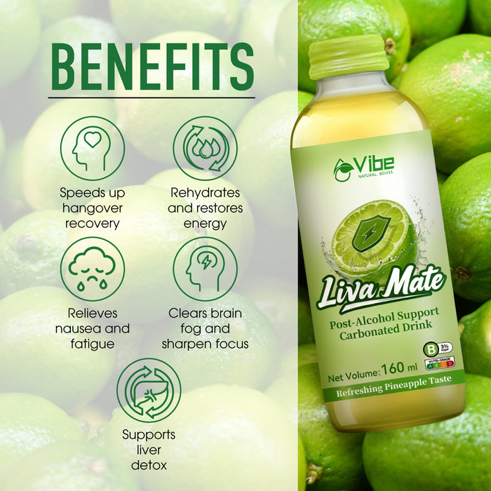 Vibe Liva Mate 6s - Post-Alcohol Support Drink