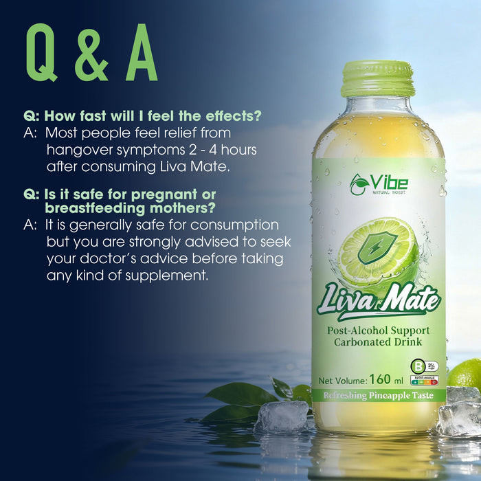 Vibe Liva Mate 6s - Post-Alcohol Support Drink
