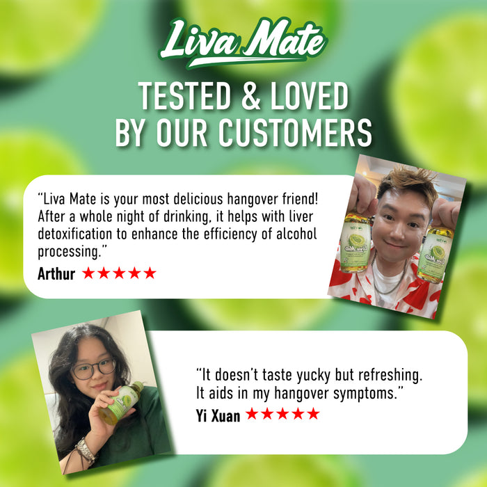Vibe Liva Mate 6s - Post-Alcohol Support Drink