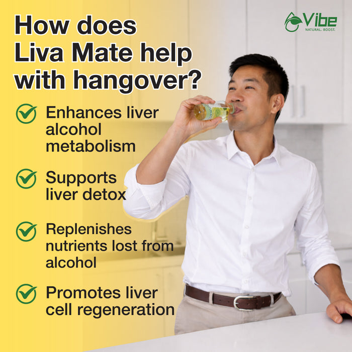 Vibe Liva Mate 6s - Post-Alcohol Support Drink