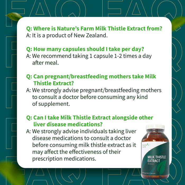 Nature's Farm® Milk Thistle Extract 180s