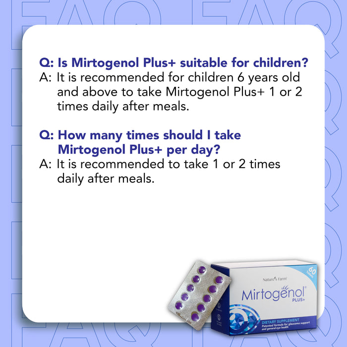 Nature's Farm® Mirtogenol Plus+ 60s