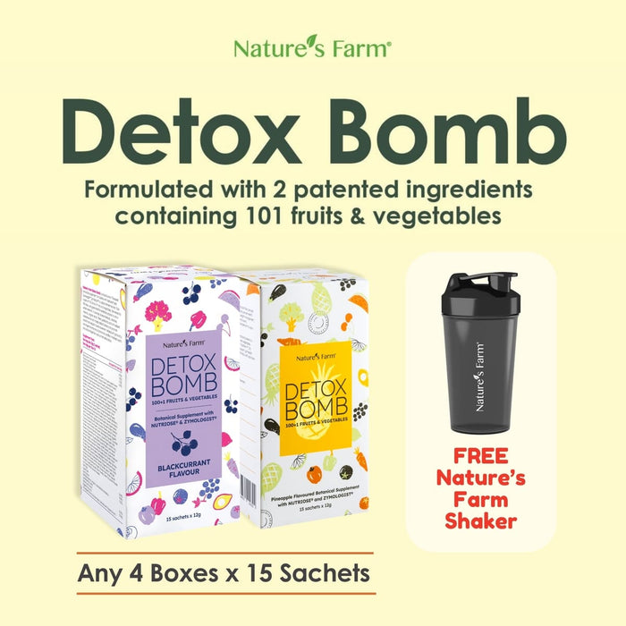 Nature's Farm® Detox Bomb Blackcurrant 15s