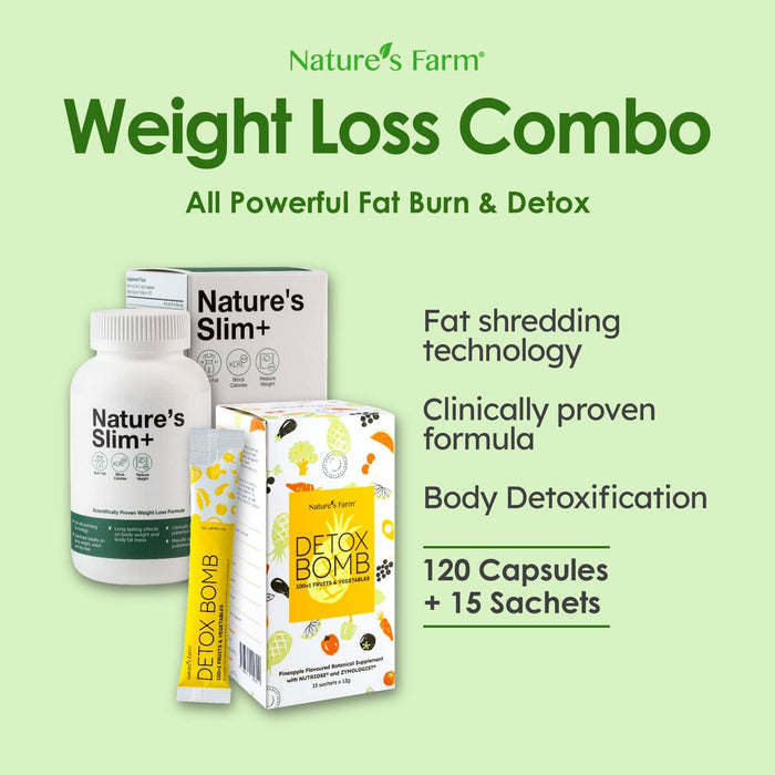 Nature's Farm® Detox Bomb 15s + Nature's Farm® Nature’s Slim+ 120s