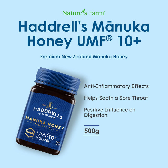 Haddrell's of Cambridge Manuka Honey UMF® 10+ 500g