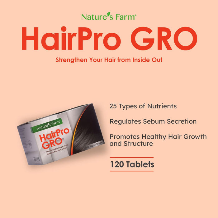 Nature's Farm® HairPro GRO, 120s