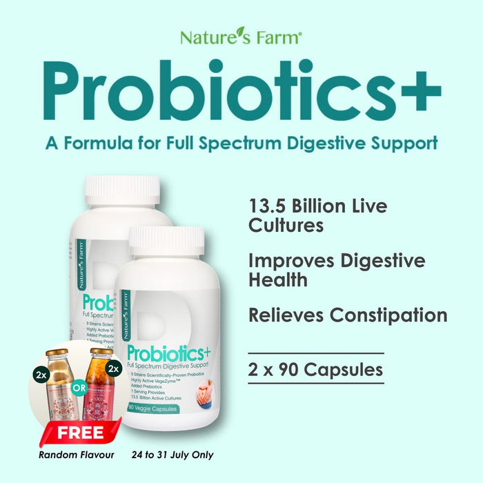 Nature's Farm® Probiotics+, 90s