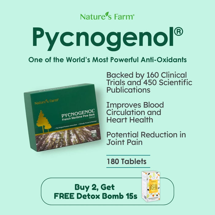 Nature's Farm® Pycnogenol® 100mg 180s