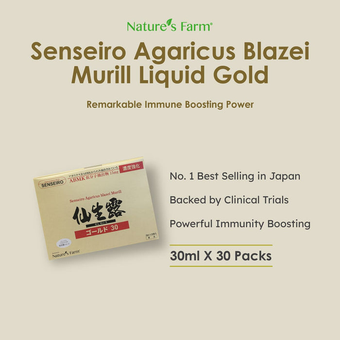 Senseiro Agaricus blazei Murill Liquid Gold, 30ml x 30s