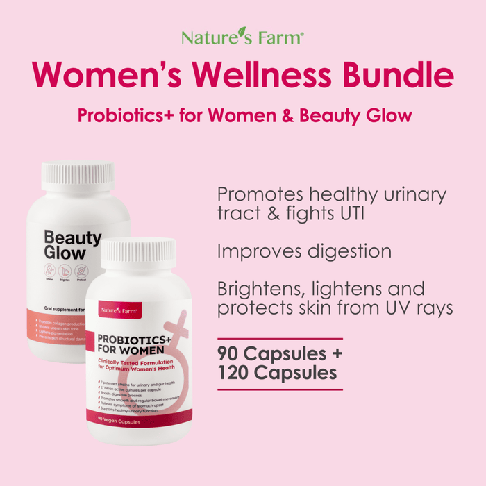 Nature's Farm® Probiotics+ for Women 90s + Nature's Farm® Beauty Glow 120s