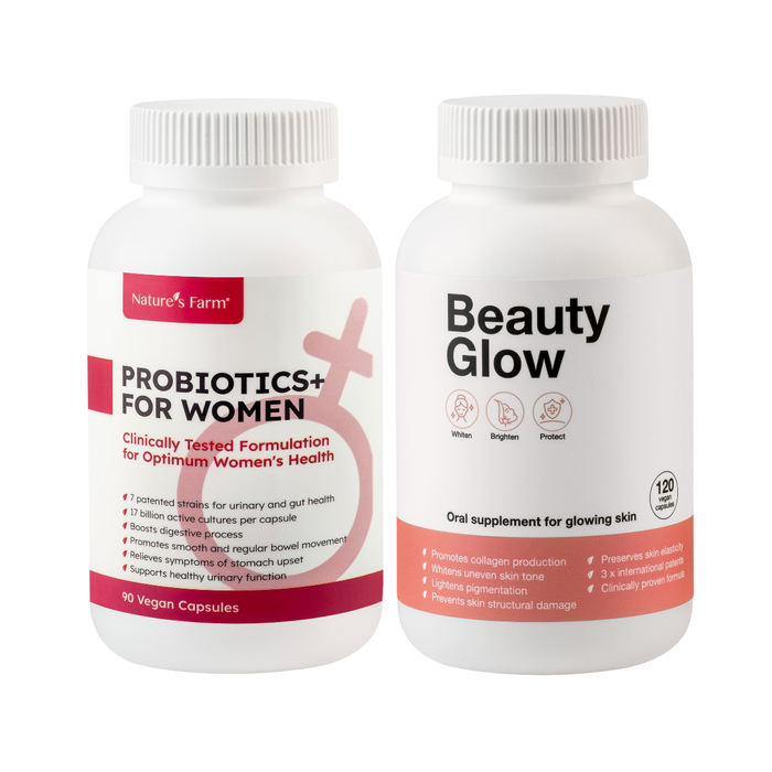 Nature's Farm® Probiotics+ for Women 90s + Nature's Farm® Beauty Glow 120s