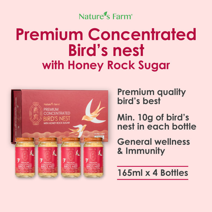 Nature's Farm® Premium Concentrated Bird's Nest with Honey Rock Sugar 165ml 4s