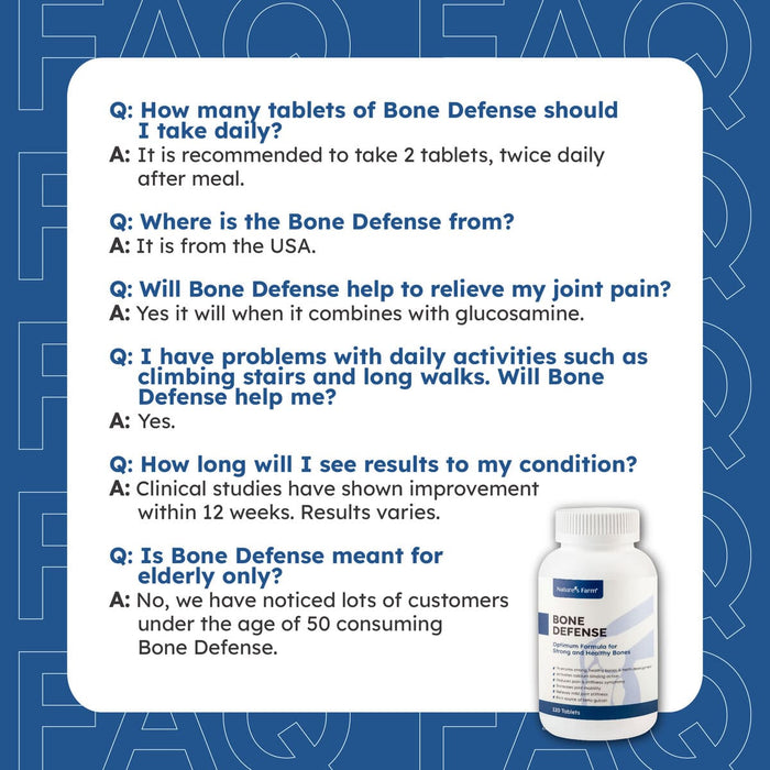 Nature's Farm Bone Defense 120s