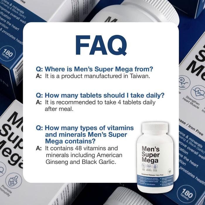 Nature's Farm® Men's Super Mega 180s