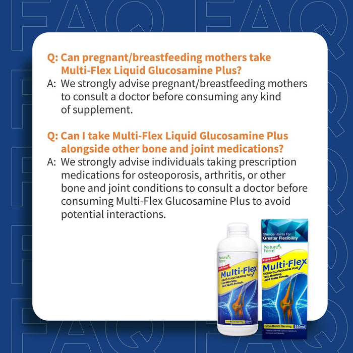 Nature's Farm® Multi Flex Liquid Glucosamine Plus, 930ml