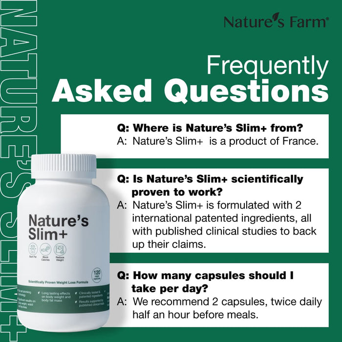 Nature's Farm® Nature's Slim+ 120s