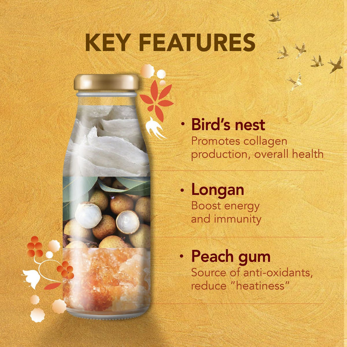 Nature's Farm® Superior Bird’s Nest Longan & Peach Gum 180ml 6s