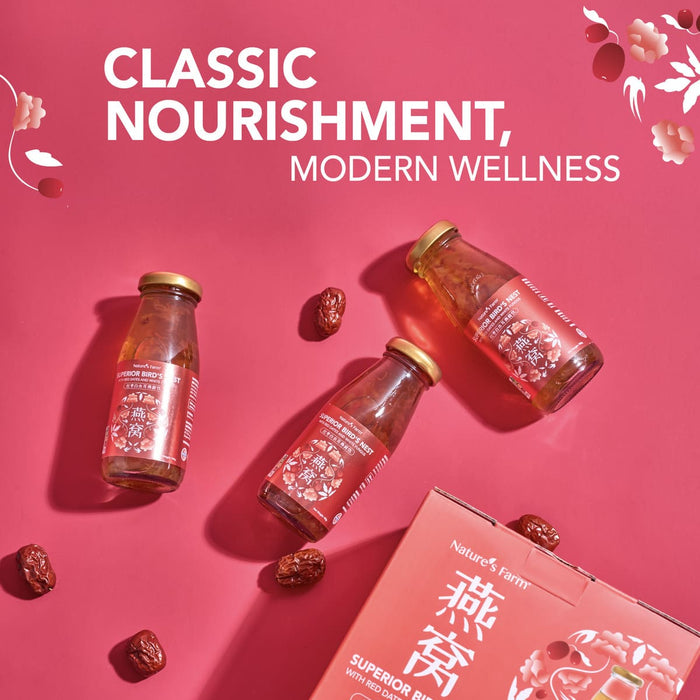 Nature's Farm® Superior Bird's Nest with Red Dates & White Fungus 180ml 6s