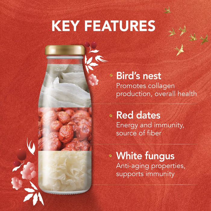 Nature's Farm® Superior Bird's Nest with Red Dates & White Fungus 180ml 6s