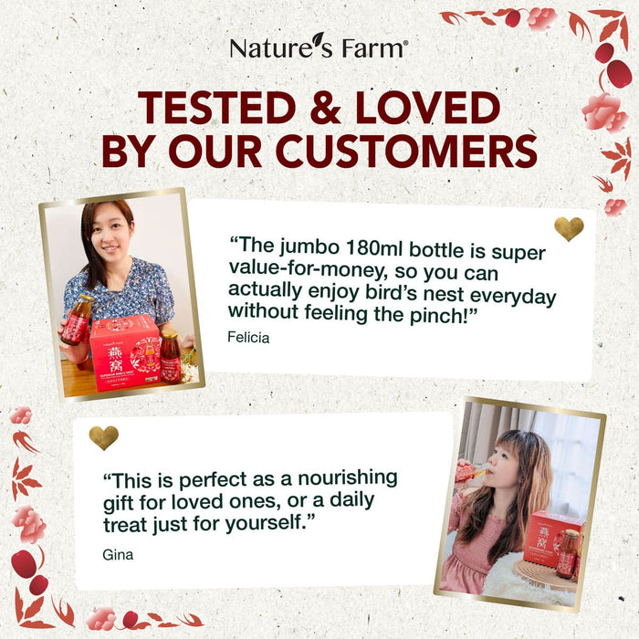 Nature's Farm® Superior Bird's Nest with Red Dates & White Fungus 180ml 6s