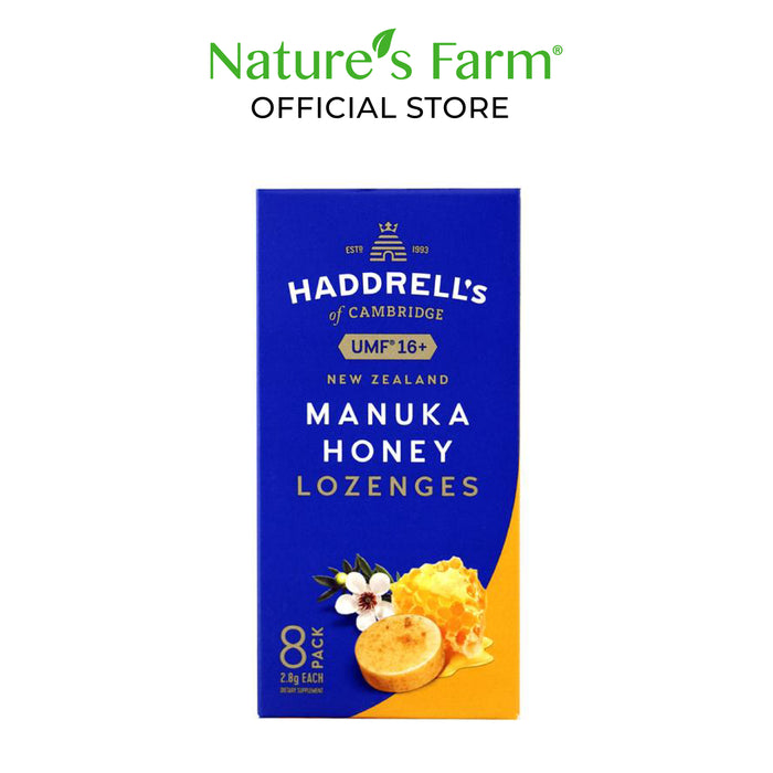 Haddrell's of Cambridge Manuka Honey UMF 16+ Lozenges Original, 8s