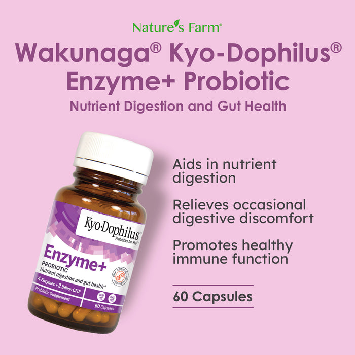 Wakunaga® Kyo-Dophilus® Enzyme+ Probiotic, 60s
