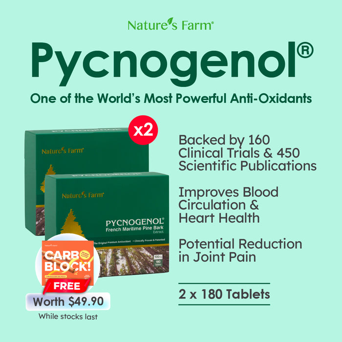 Nature's Farm® Pycnogenol® 100mg 180s