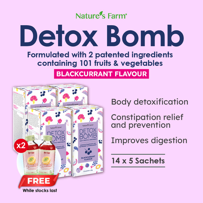Nature's Farm® Detox Bomb Blackcurrant 15s
