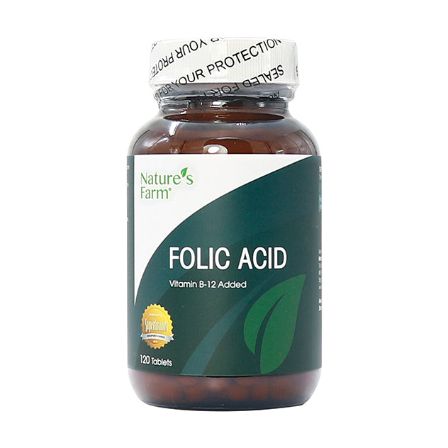 Nature's Farm® Folic Acid + Vitamin B-12, 120s